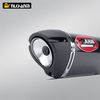 Universal Motorcycle Exhaust System Modified with AHM Carbon Fiber Escape Muffler for R15 MT15 MT07 XMAX TMAX NMAX XADV
