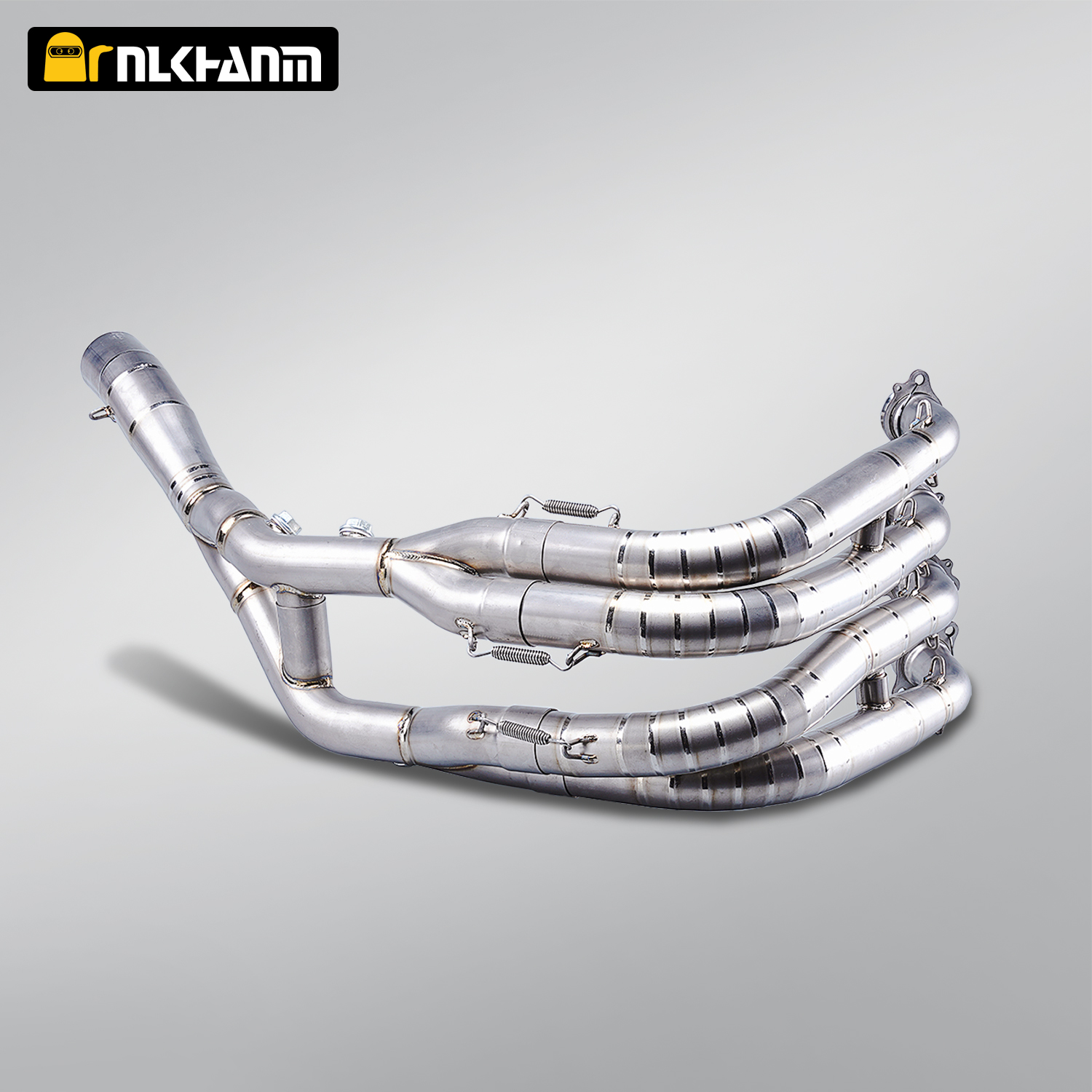 Full Exhaust System Modified Titanium Alloy Motorcycle Double Exit Muffler Slip on Front Pipe for S1000R 21-24 S1000RR 19-24