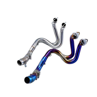 Stealth Exhaust System for Kawasak ER6N Versys 650 Z650 Ninja 650 Front Middle Connection Slip Sensor Link Pipe 2012-2019