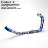 2017-2022 Ninja400 Z400 Titanium Alloy Full Motorcycle Racing Line Exhaust System 51mm Position Pipe Link Pipe New Condition