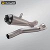 Modified Titanium Alloy Motorcycle Exhaust System Integrated Mid Tail Carbon Tip ARROW Muffler for ZX10R ZX10R