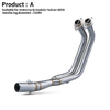 Leo TOC Modified Front Pipe DB Killer Silencer for Kawasaki Vulcan S650 650s 650 S VN650 Pit Bike New Motorcycle Exhaust
