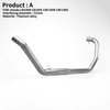 HOND CB190 CB190R CBF190X CBF190R Slip-On Motorcycle Front Exhaust System Full Titanium Alloy New Condition Connect Link