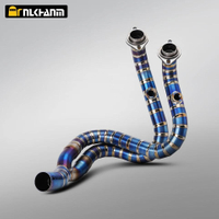 For CFMOTO 400/650NK Titanium Alloy Exhaust System New Condition Motorcycle Muffler Front Section Steel for CFMOTO 400NK 650NK