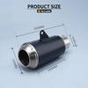 51mm Universal Stainless Steel Escape Muffler New Condition LV Modified Motorcycle Exhaust System for Z900 Ninja400 R3 R6