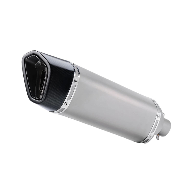 Universal 51mm SC Titanium Alloy Carbon Fiber Cover Motorcycle Exhaust System Compatible RSV4 MT03 MT10 Z650RS TRK800 Models