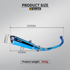 NlkHanm Full Exhaust System for ZONTES 350E Motorcycle AK Modification New Carbon and Steel Material Box Packed