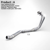 Yama R25 R3 MT-03 Titanium Alloy Full Exhaust System 51mm Mid Pipe Stainless Steel New Slip Compatible for Yama YZF R3 R25 MT-03