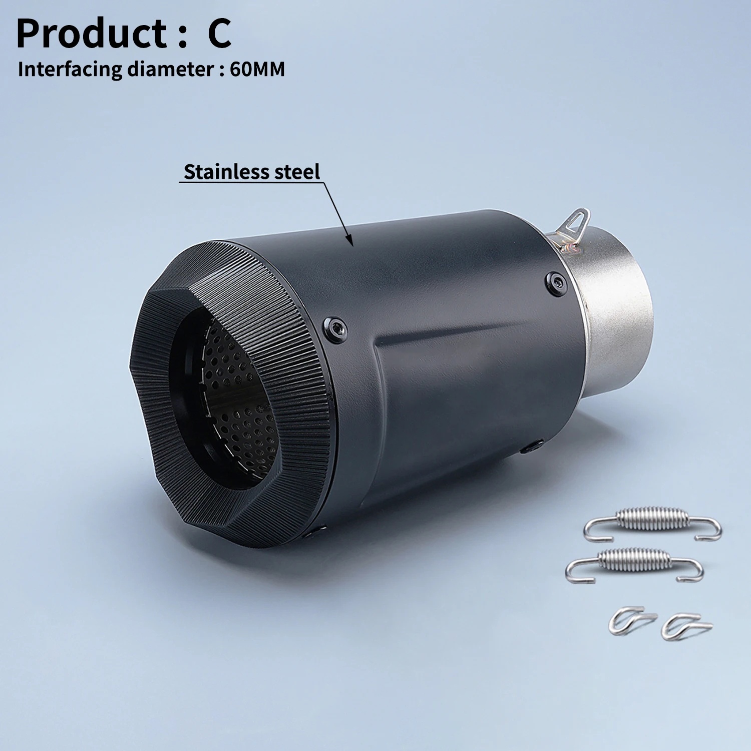 universal motorcycle motorbike exhaust can muffler baffle silencer