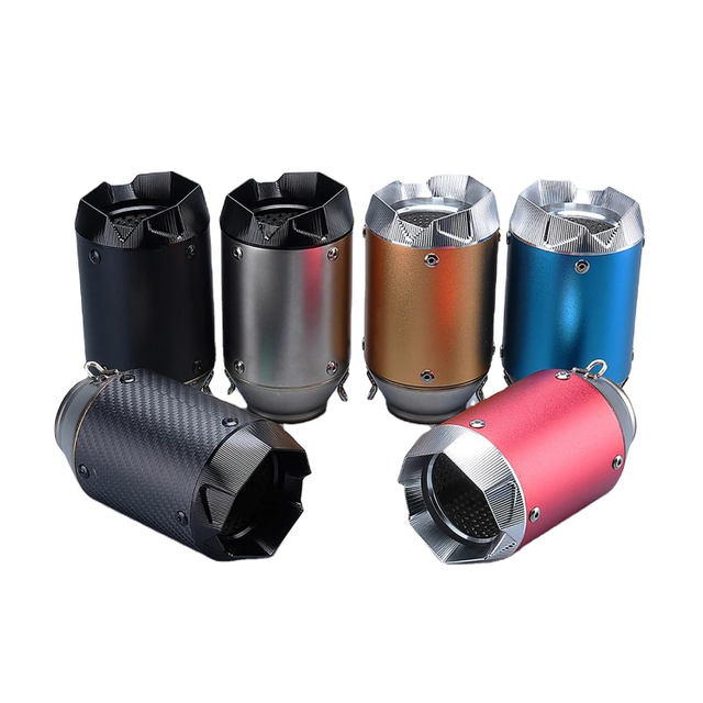AustinRacing Z900 Z1000 Ninja400 CBR500 R6 Carbon Fiber Exhaust Muffler Modified Universal AR Stainless Steel