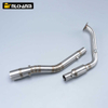 Slip-On Stainless Steel Motorcycle Exhaust Escape Moto Muffler Front Middle Link Pipe for YAMAHA YZF-R125 YZF R15 V3 R125