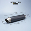 Universal 60mm Motorcycle Exhaust Muffler Pipe for SC Project New Racing for MT07 MT09 Z900 Z400 Ninja4 Made of Carbon Steel