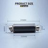 YOSHIMURA 60mm Carbon Fiber Escape Muffler Motorcycle Exhaust System New Steel Models 390duke 752s Fz150 R3 Mt07 Mt09 Pcx125
