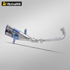 NlkHanm Original Full Titanium Alloy Escape Muffler Custom Motorcycle Exhaust System Modification XMAX300 Stainless Steel