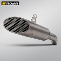 ZX-4R ZX-25R Motorcycle Exhaust System Modification Mid Section Link AK Honeycomb Carbon Fiber Escape Muffler for Kawasak Boxed