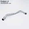 FOR Yama Y15 Y15ZR EXCITER150 Stainless Steel Slip-On Motorcycle Exhaust System Carbon Front Pipe Muffler Middle Link Connect