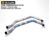 Yama YZF R15 MT-15 V1 V2 Slip-On Carbon Steel Full Exhaust Escape System Titanium Alloy Middle Link Pipe Mufflers New Condition
