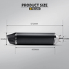 Universal 51mm SC Stainless Steel Carbon Fiber Motorcycle Exhaust System New 570mm Muffler for R6 MT09 Ninja GSX CB CBR300