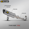 ZONTES 368G/E Compatible Titanium Alloy Exhaust System Full Section Modification with New AK Titanium Muffler