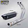 For Yamaha MT07 FZ07 Full Motorcycle Exhaust System Escape Slip 51MM Front Tube New Steel Original AK AR SC Link Pipe Connect