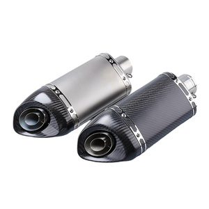 200mm Universal Steel AK Exhaust System Modification Motorcycle Full Carbon Fiber DB Killer Models Z900 Ninja400 R6 New Box