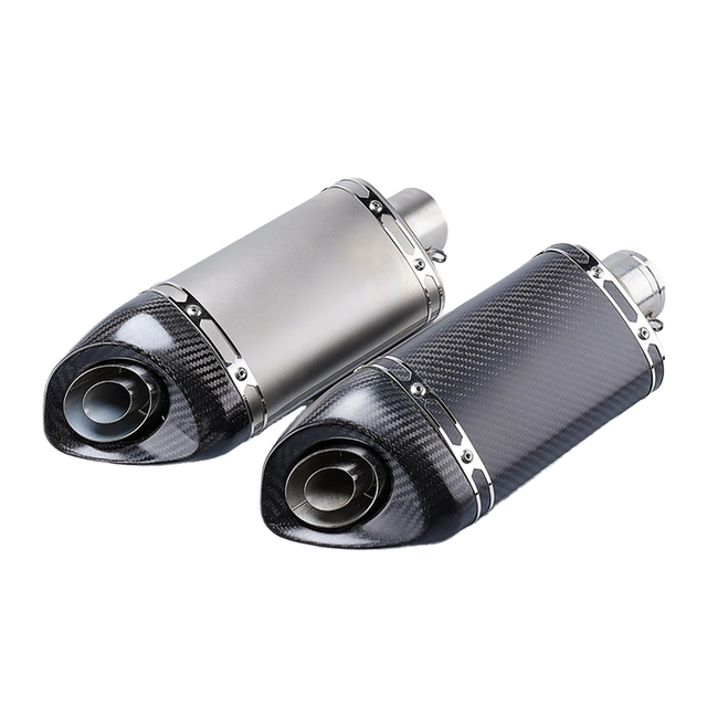 200mm Universal Steel AK Exhaust System Modification Motorcycle Full Carbon Fiber DB Killer Models Z900 Ninja400 R6 New Box