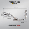 QJMOTOR 921 Titanium Alloy Motorcycle Exhaust System SC Full Section High Position Muffler New Box Packed Super921 Modification