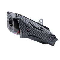 exhaust muffler with silencer