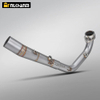 ZONTES 368G/E Motorcycle Exhaust System Full Section Modification with New AK Muffler for ZONTES 368G 368E