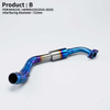Yama Aerox155 NVX155 NVX125 Aerox 155 NVX 155 125 Motorcycle Exhaust Escape New 51MM Steel Muffler Modified Front Link Pipe