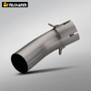 New Titanium Alloy Conversion Mid Link Pipe for ZX4R Motorcycle Exhaust System Modification Condition New Steel Mufflers Box