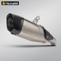 ZX-4R Motorcycle Exhaust System Modification AK Blade Carbon Fiber Escape Muffler for Kawasak ZX-4R Stainless Steel Alloy