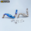 Stainless Steel 51mm Motorcycle Exhaust System Full Contact Mid Link Muffler Slip for BMW G310GS G310R 2017-2024 New Design