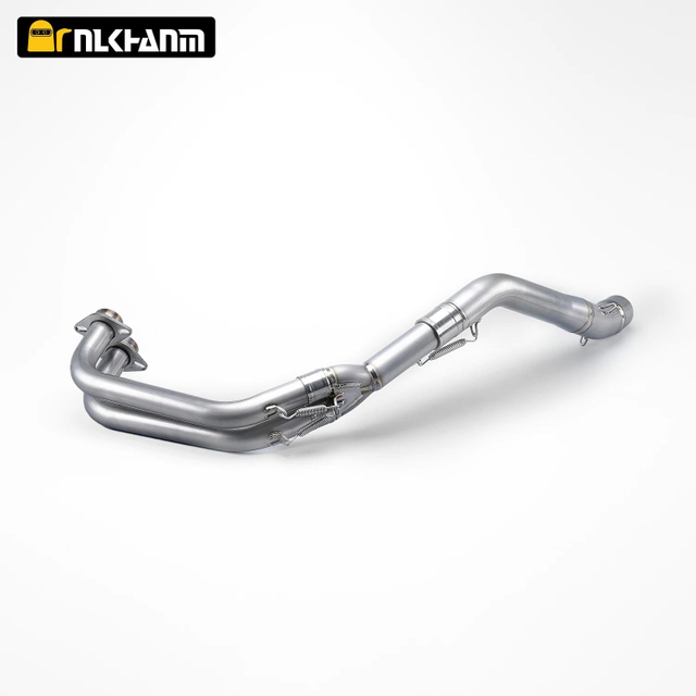 For Yama R25 R3 MT-03 New Full Exhaust System with 51mm Titanium Alloy Mid Pipe Steel Link for Slip YZF R3 R25 MT-03