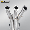 For Yama MT-09 FZ-09 Header 2021-2023 Titanium Alloy Motorcycle Exhaust System Slip on A1 Link Pipe MT09 Exhaust FZ09 MUFFLER