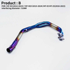 YZF R25 R3 MT03 2015-2020 Full Exhaust System Slip-On Middle Pipe with Aluminium Mufflers for YAMA YZF MT03 R25 R3