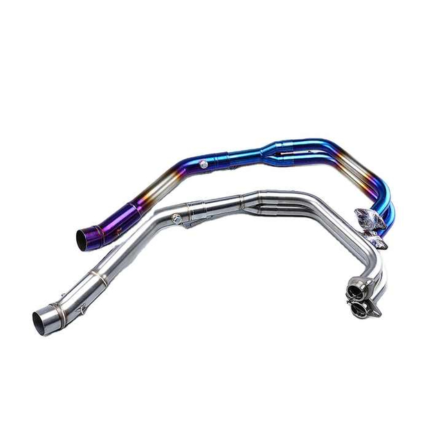 YZF R25 R3 MT03 2015-2020 Full Exhaust System Slip-On Middle Pipe with Aluminium Mufflers for YAMA YZF MT03 R25 R3