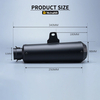 Universal Motorcycle Mufflermodified Exhaust Systemstainless Steel Muffler