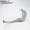 New Stainless Steel Full Exhaust System for 2010-2018 S1000RR 2015-2018 S1000R Motorcycle Front Pipe Slip on Mufflers