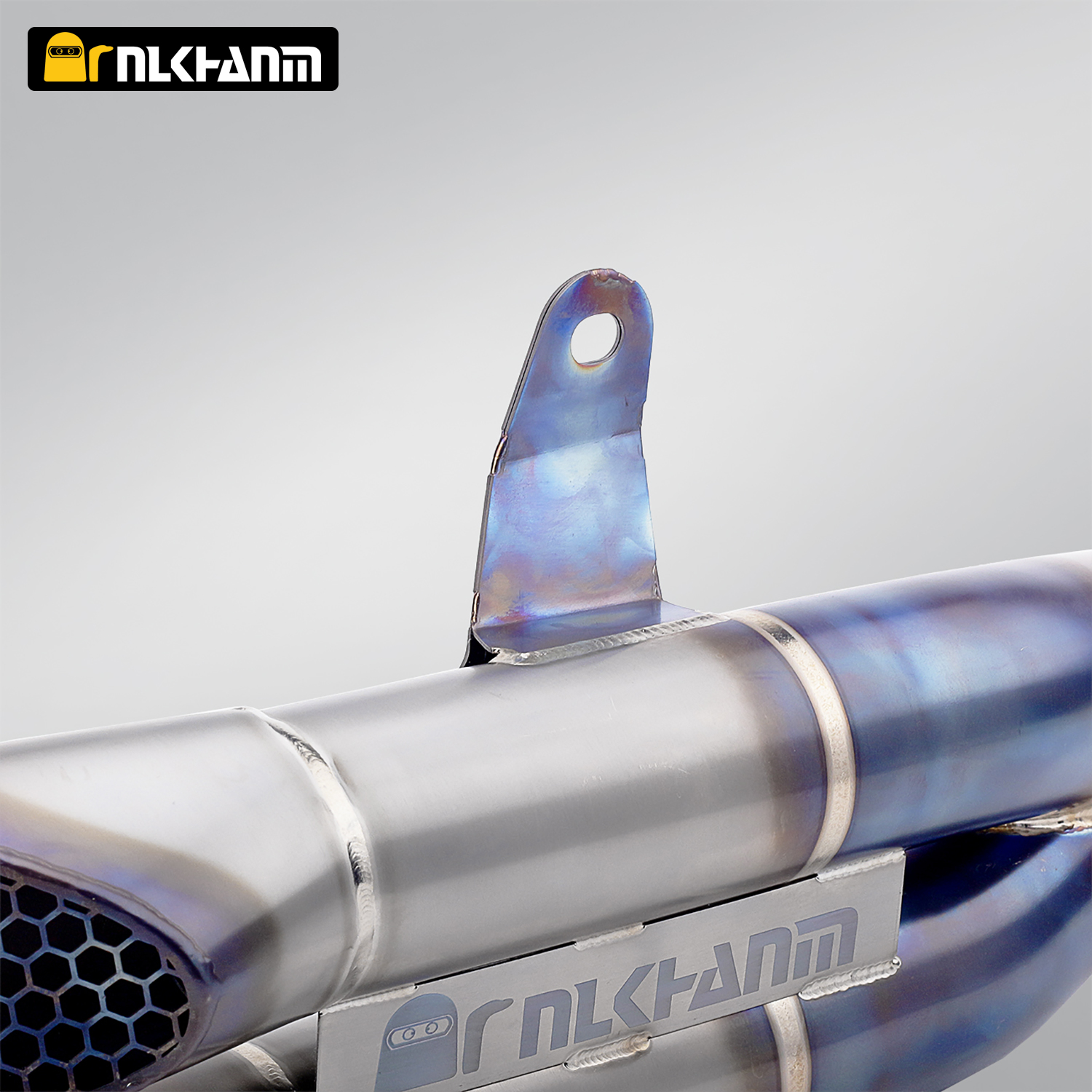 NlkHanm Titanium Alloy Honeycomb Forged Motorcycle Exhaust Kit slip on Racing Line Escape Moto Modified for Kawasaki Z900