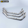 Slip-On Stainless Steel Moto Muffler Front Middle Link Pipe for YAMAHA YZF-R125 YZF R15 V3 R125 2018-2023 Motorcycle Exhaust