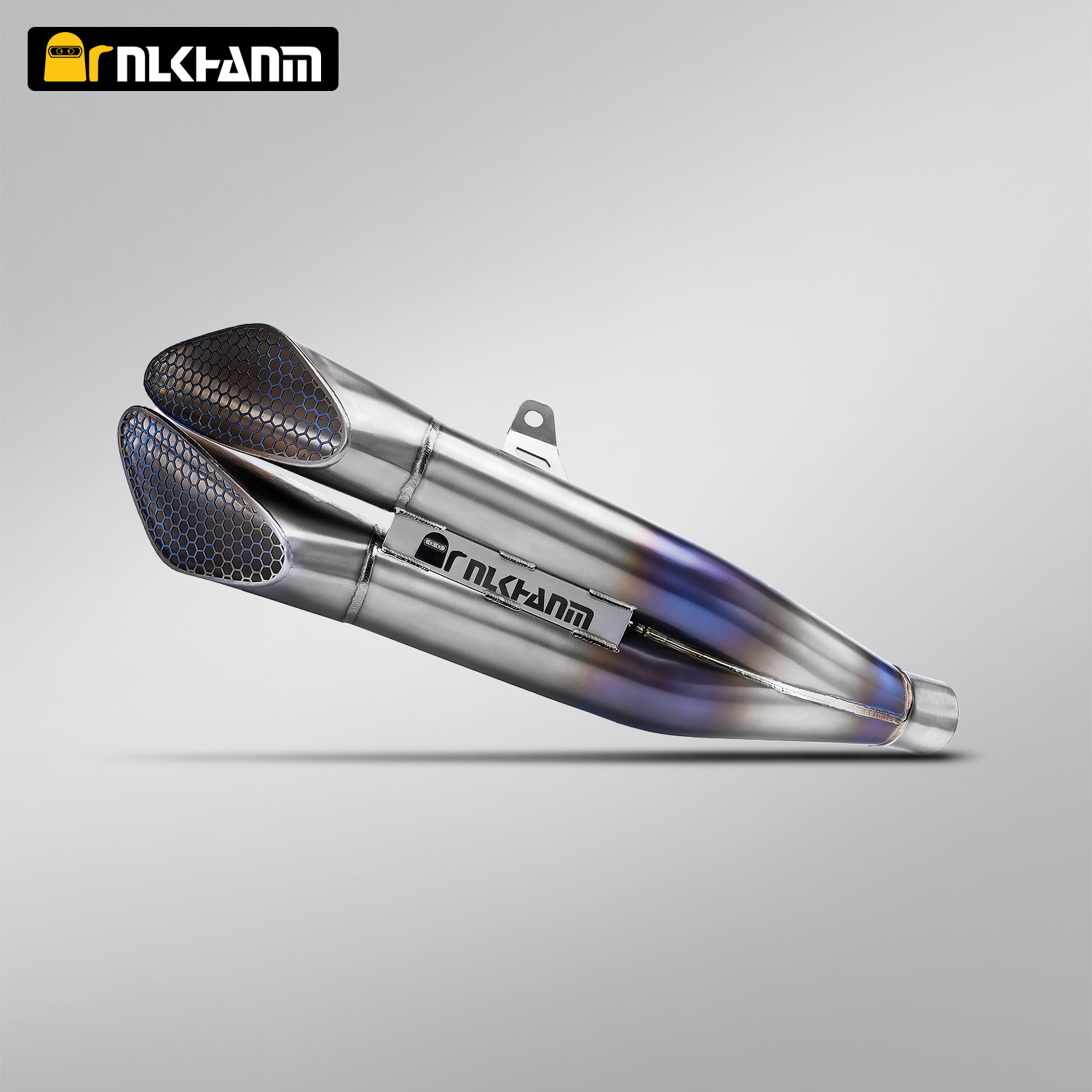 NlkHanm Titanium Honeycomb Forged Motorcycle Exhaust Kit slip on Line for Kawasaki Zx6r 636 ZX6R ZX-6R 2021-2024