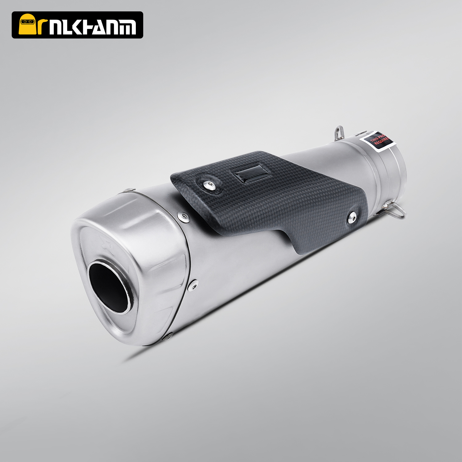 Performance V4 AK 60mm Titanium Alloy with Carbon Fiber Insulation Board Motorcycle Exhaust System Muffler for Performance V4