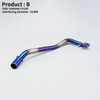 FOR Yama Y15 Y15ZR EXCITER150 Stainless Steel Slip-On Motorcycle Exhaust System Carbon Front Pipe Muffler Middle Link Connect