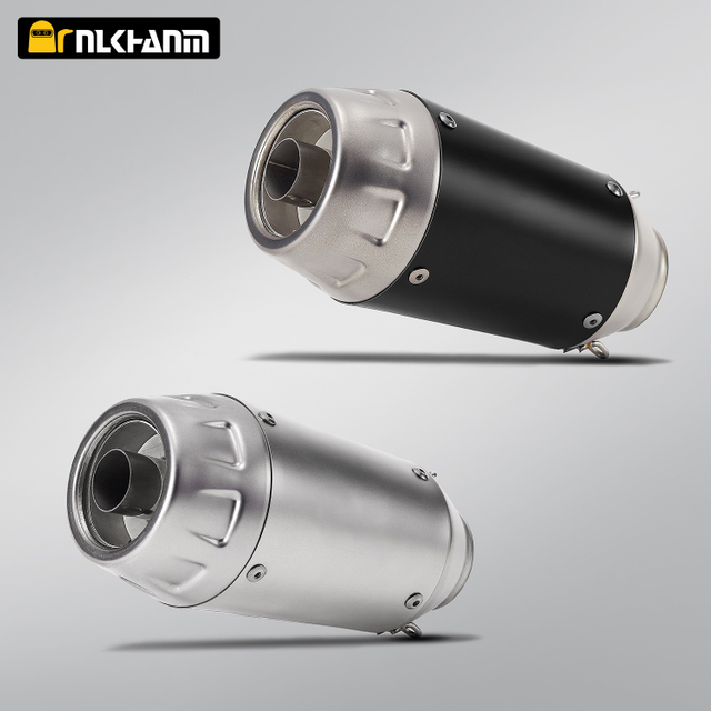 Custom Steel 51mm Universal Motorcycle Exhaust Muffler Tail Pipe Modification for Scooter Models GSXR150 CBR150R NMAX PCX New