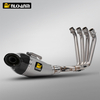 2014-2023 Racing Full Underbody Exhaust System for CB650F/CBR650R/CB650R/CBR650F Motorcycles Includes Carbon Front Steel Box