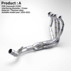 Kawasaki Z1000 2010-21 Titanium Alloy Escape Slip Tube 51mm Interface Front Motorcycle Exhaust System Motorcycle Exhaust System