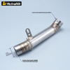 New Aprilia RSV4 Street Motorcycle Stainless Steel Muffler 60mm Inlet Diameter 42cm Middle Link Exhaust Pipe for 2009-2014