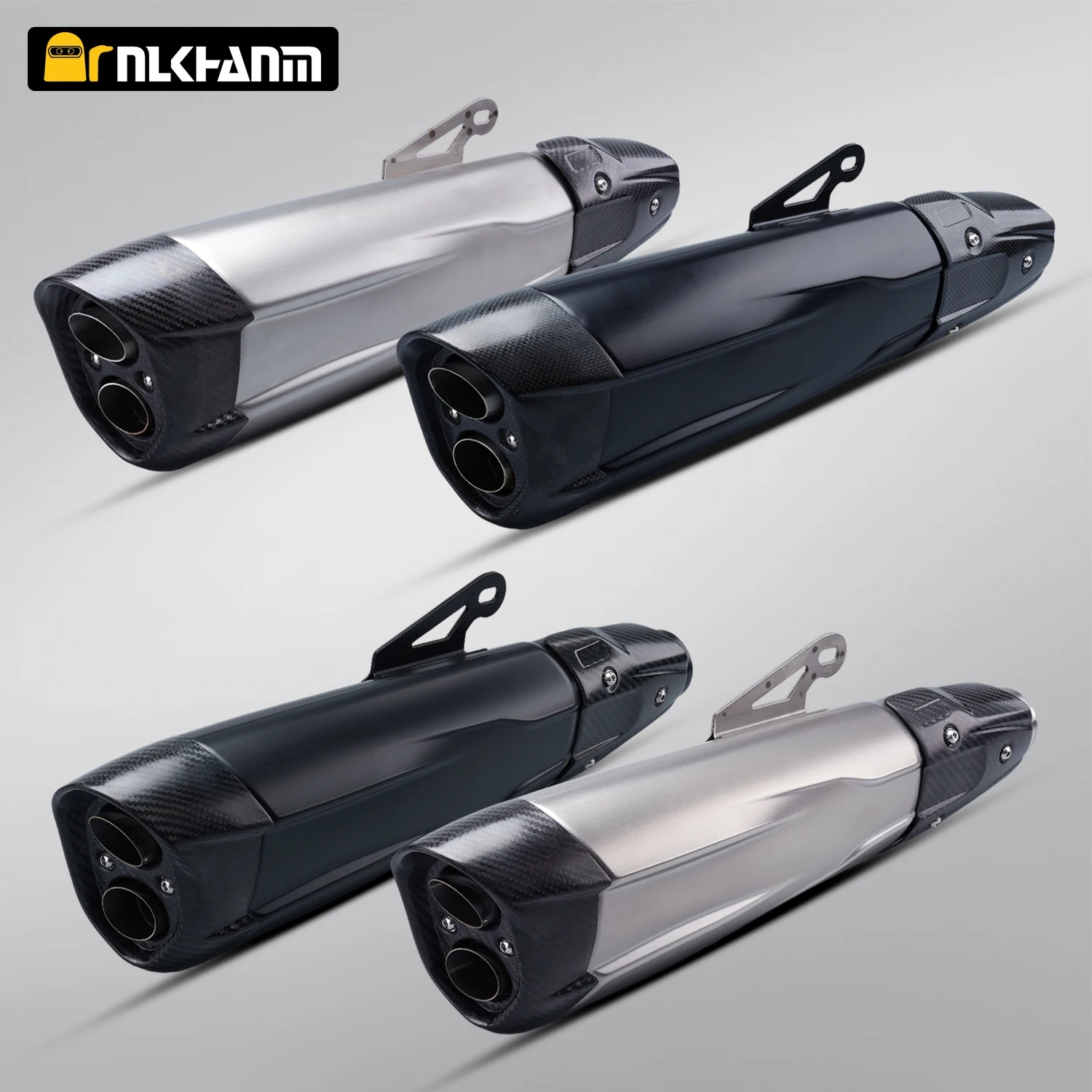 exhaust muffler with silencer