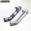 Duke 690 Mid Pipe New Slip-On Exhaust Pipe Connect for KTM DUKE690 2012-2017 Compatible with 2013 2014 2015 2016 2017 Models